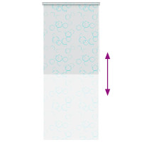Produktbild för Rullgardin för dusch 120x240 cm bubbla