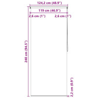 Produktbild för Rullgardin för dusch 120x240 cm bubbla