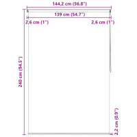 Produktbild för Rullgardin för dusch 140x240 cm bubbla