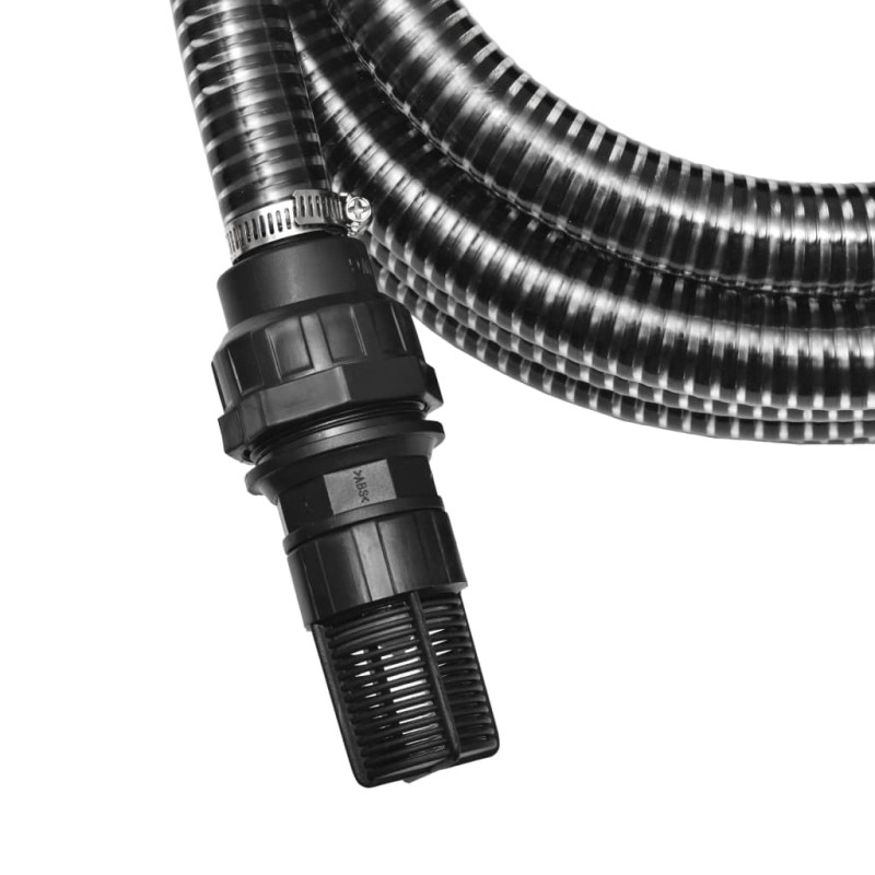 Produktbild för Sugslang med koppling 4 m 22 mm svart