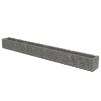 Produktbild för Planteringsgabion upphöjd galvaniserat stål 540x50x50 cm