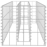 Produktbild för Planteringsgabion upphöjd galvaniserat stål 90x30x30 cm