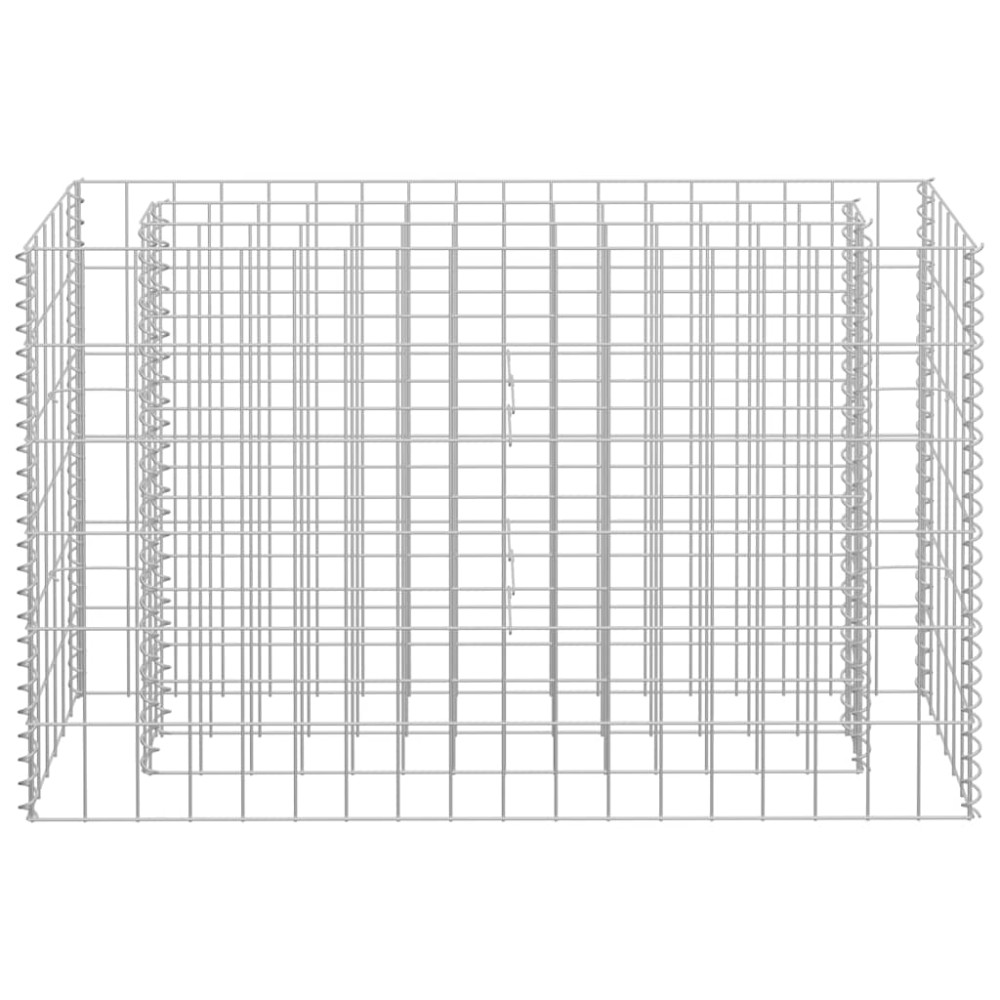 Produktbild för Planteringsgabion upphöjd galvaniserat stål 90x30x60 cm
