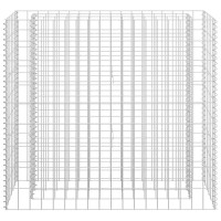 Produktbild för Planteringsgabion upphöjd galvaniserat stål 90x30x90 cm