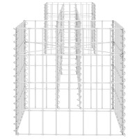 Produktbild för Planteringsgabion H-formad stål 260x40x40 cm