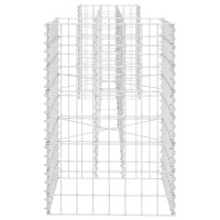 Produktbild för Planteringsgabion H-formad stål 260x40x60 cm