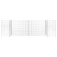 Produktbild för Planteringsgabion H-formad stål 260x40x80 cm