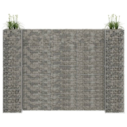 vidaXL Planteringsgabion H-formad stål 260x40x180 cm