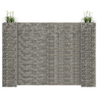 Produktbild för Planteringsgabion H-formad stål 260x40x200 cm