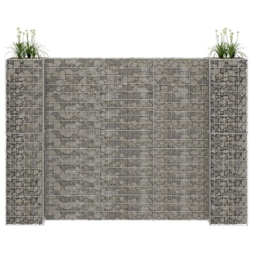 vidaXL Planteringsgabion H-formad stål 260x40x200 cm