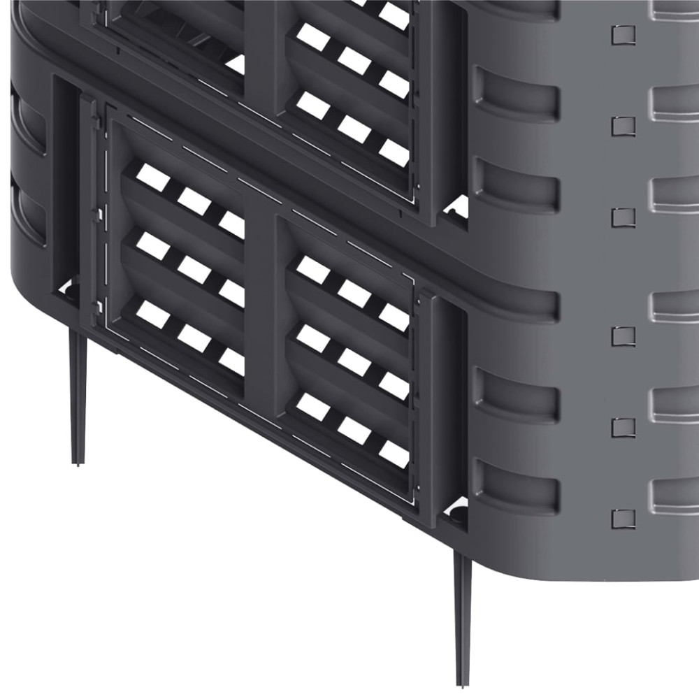 Produktbild för Kompostlåda svart 93,3x93,3x113 cm 740 L
