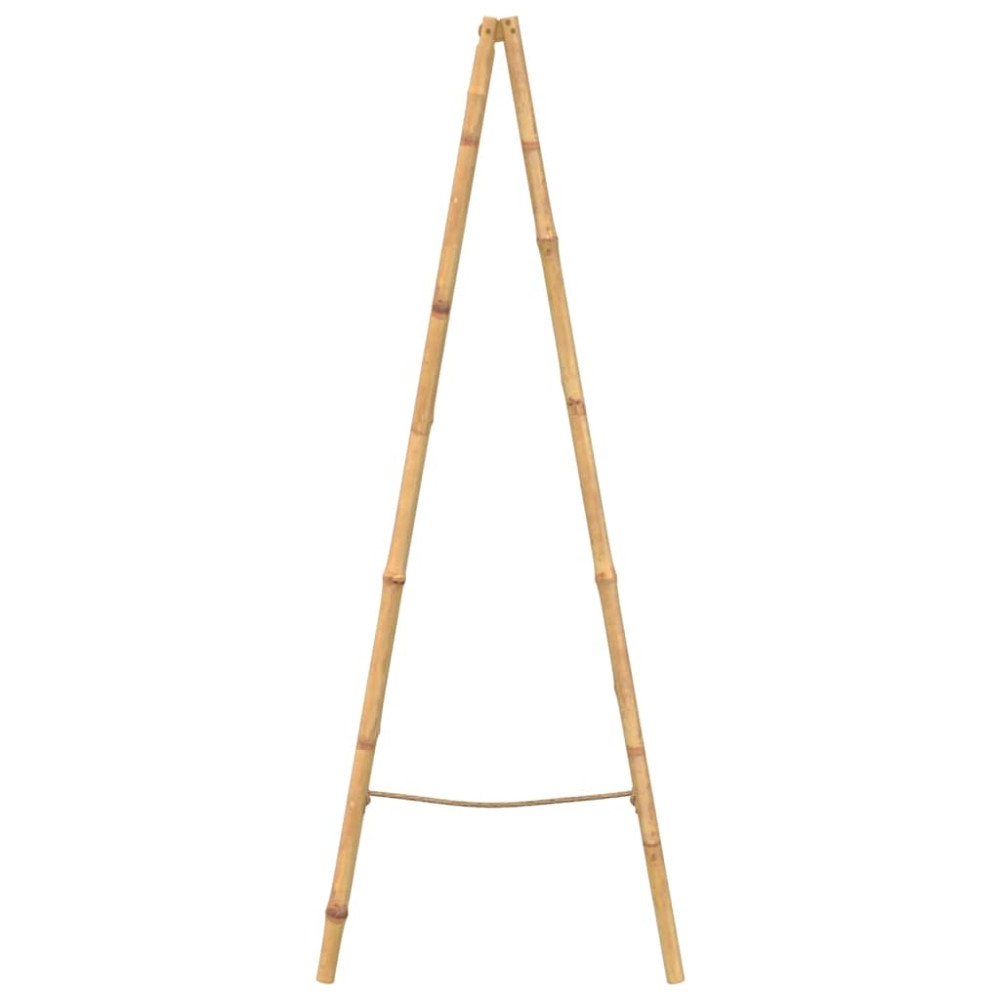 Produktbild för Dubbel handduksstege med 5 pinnar bambu 50x160 cm