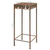 Produktbild för Växtstativ 3 delar vintage stil metall rostfärgade