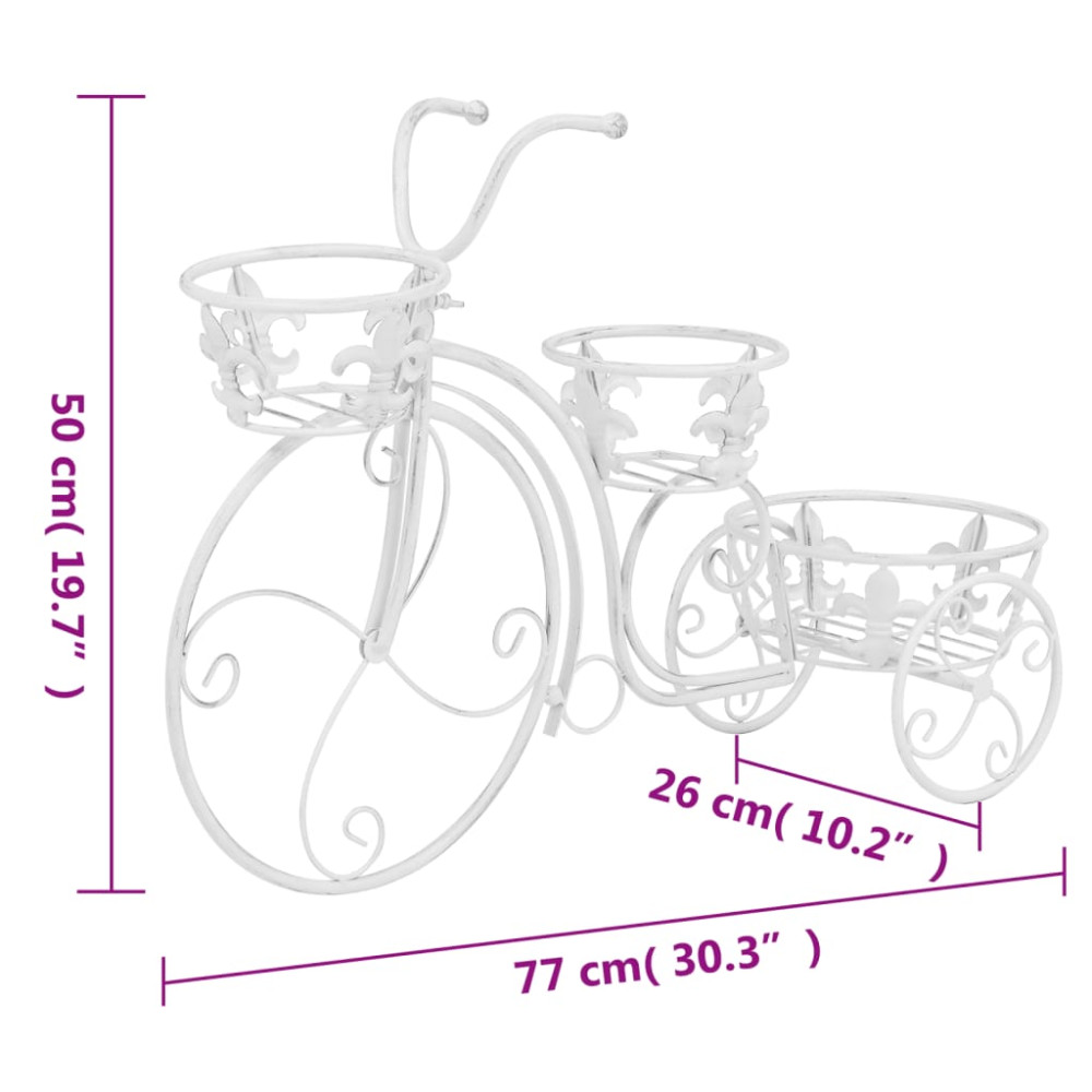 Produktbild för Växtställ cykel vintage stil metall