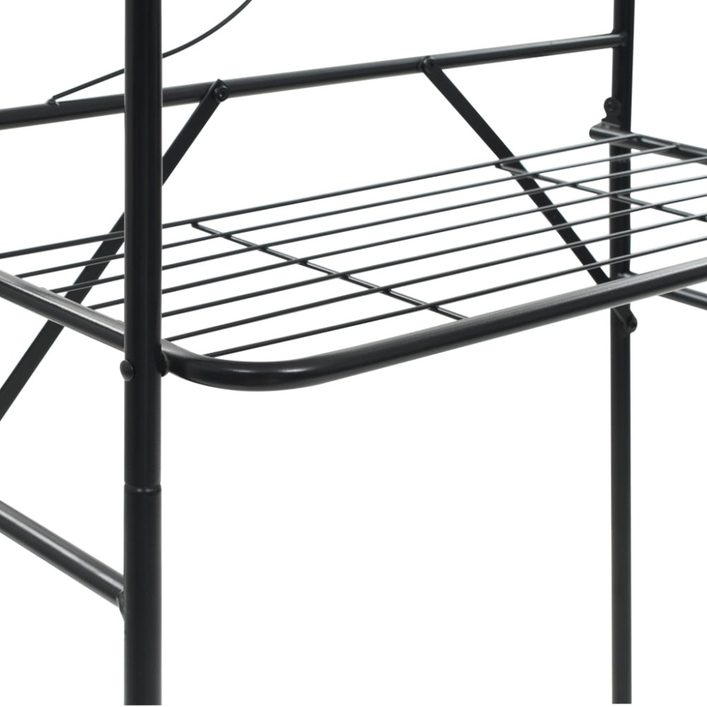 Produktbild för Badrumshylla 60x33x174 cm svart