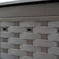 Produktbild för Trädgårdskompost 2 st brun 60x60x83 cm 600 L plastrotting