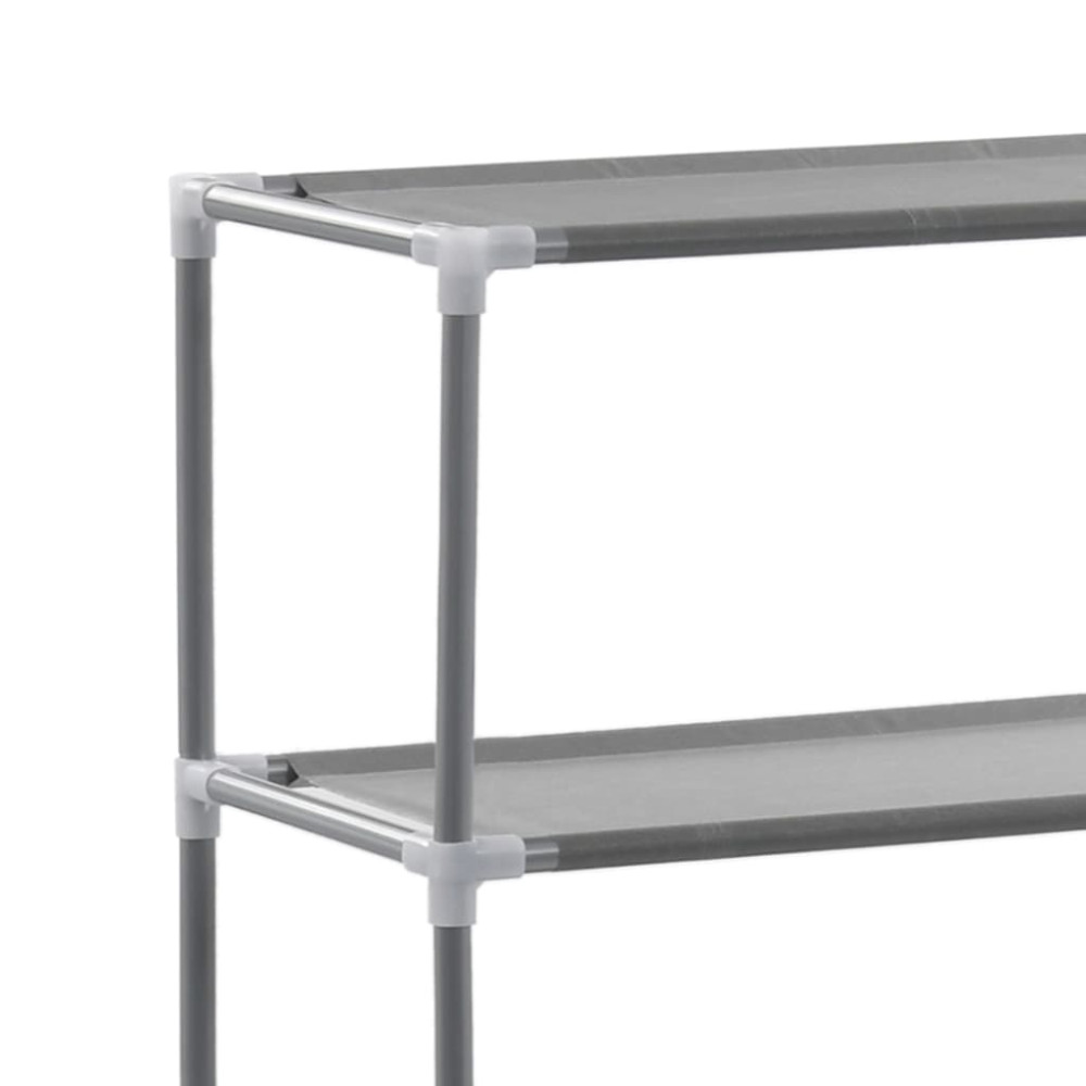 Produktbild för Toaletthylla med 3 hyllplan silver 53x28x169 cm