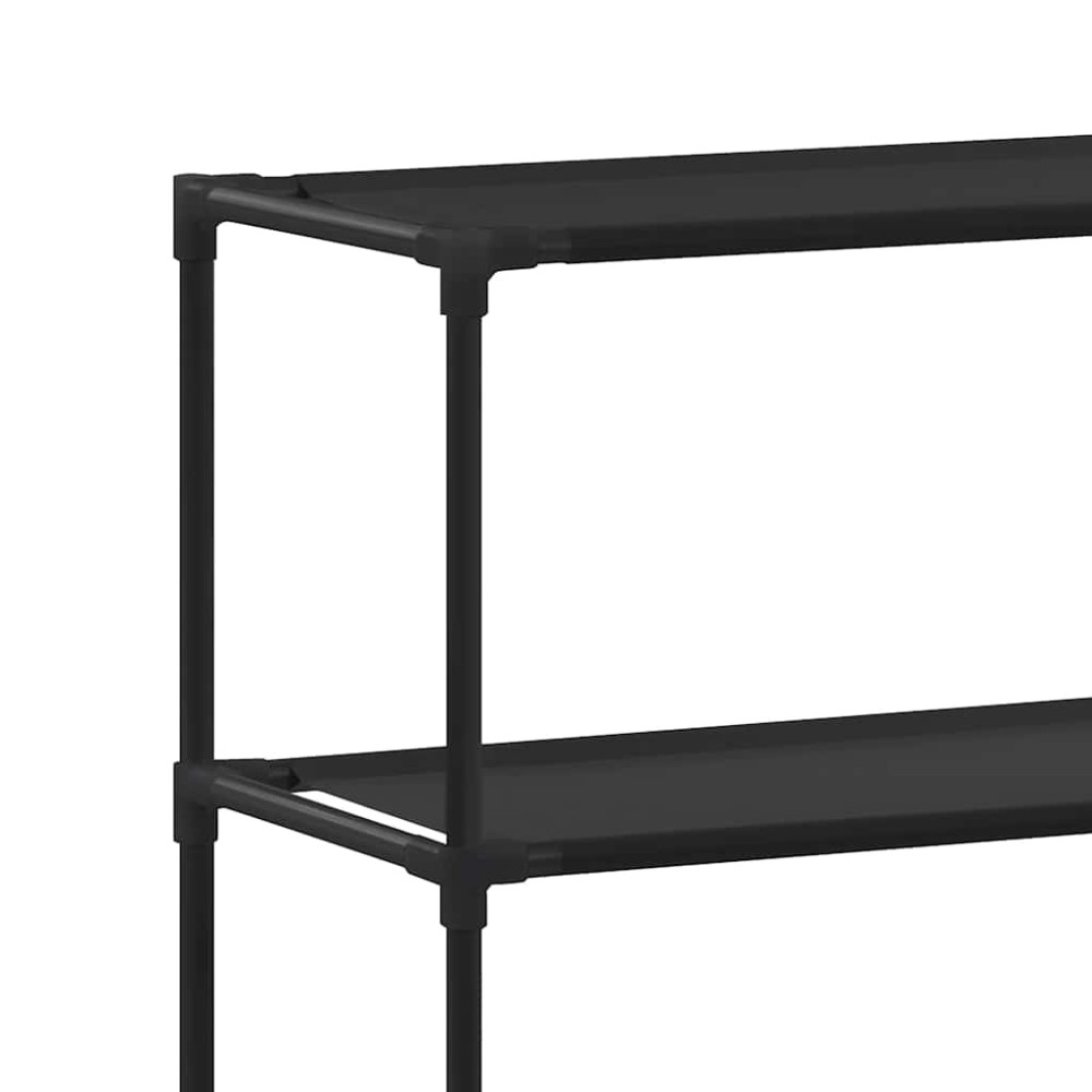 Produktbild för Toaletthylla med 3 hyllplan svart 53x28x169 cm