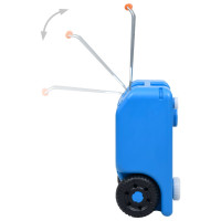 Miniatyr av produktbild för Vattentank med hjul för camping 25 L blå