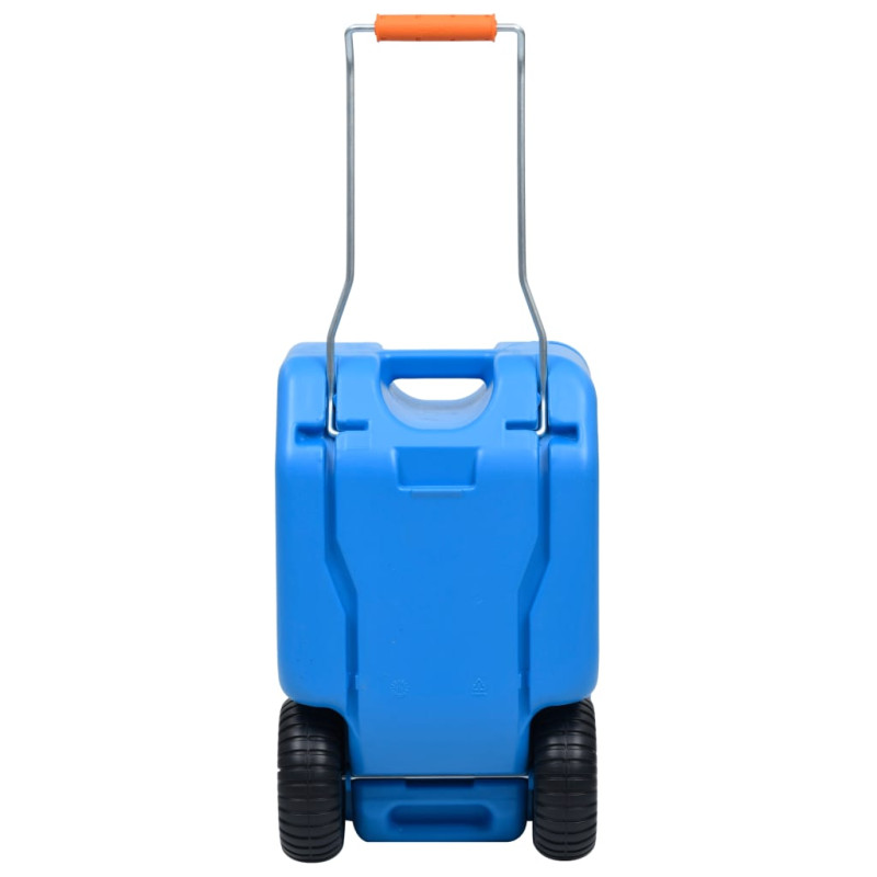 Produktbild för Vattentank med hjul för camping 25 L blå