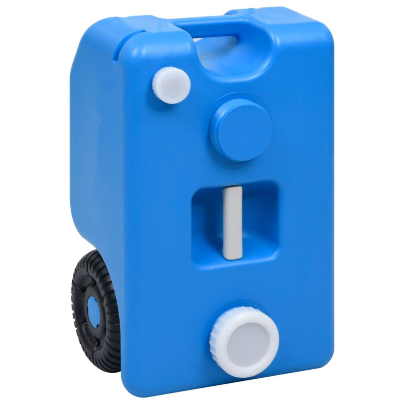 Produktbild för Vattentank med hjul för camping 25 L blå