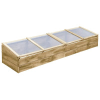 Produktbild för Drivbänk 2 st impregnerad furu 200x50x35 cm