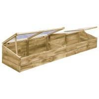 Produktbild för Drivbänk 2 st impregnerad furu 200x50x35 cm