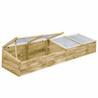 Produktbild för Drivbänk 2 st impregnerad furu 200x50x35 cm