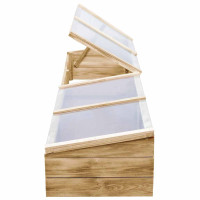 Produktbild för Drivbänk 2 st impregnerad furu 200x50x35 cm