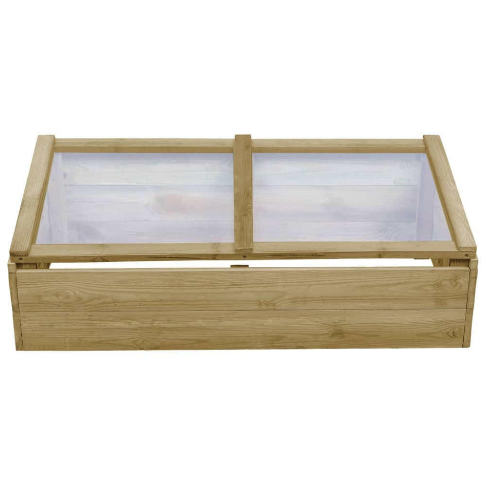 Produktbild för Drivbänk 2 st impregnerad furu 100x50x35 cm