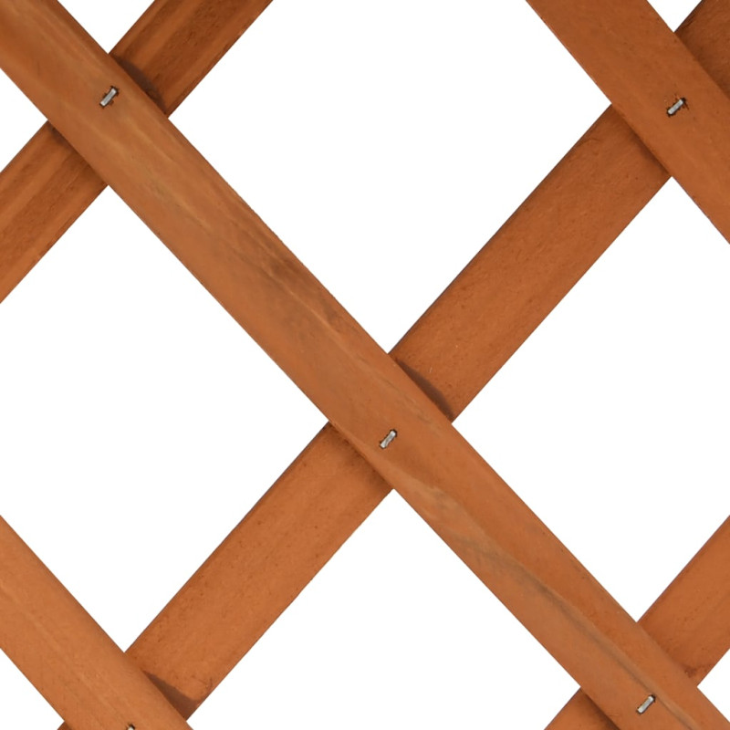 Produktbild för Odlingslåda med spaljé orange 45x30x74 cm massivt granträ