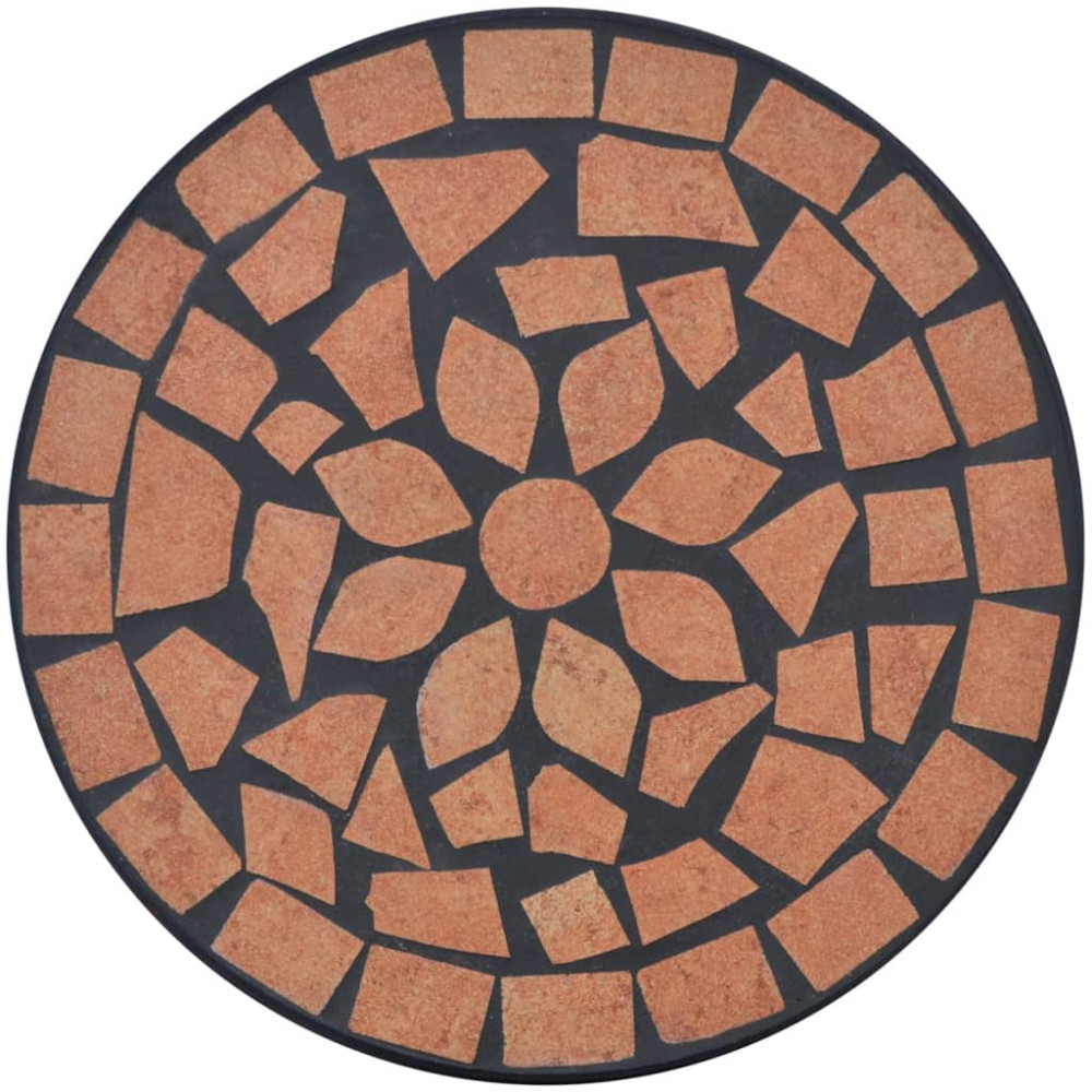 Produktbild för Sidobord med mosaik terrakotta
