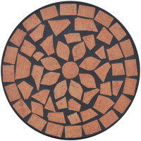 Produktbild för Sidobord med mosaik terrakotta