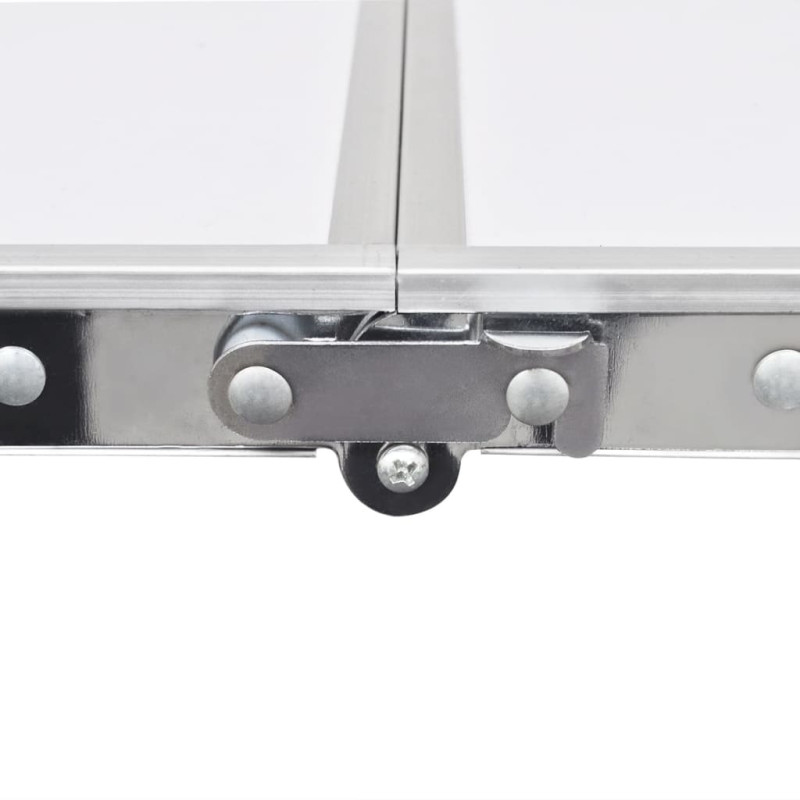 Produktbild för Hopfällbart campingbord med justerbar höjd Aluminium 180 x 60 cm