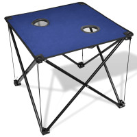 Miniatyr av produktbild för Campingbord hopfällbar blå