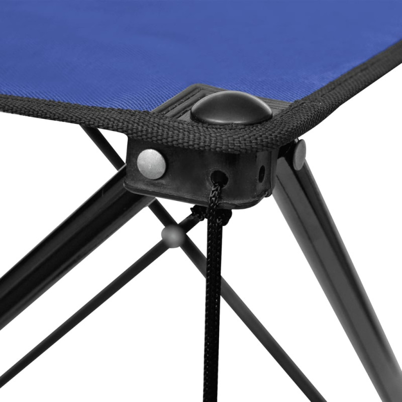 Produktbild för Campingbord hopfällbar blå