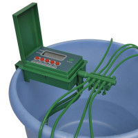 vidaXL Automatiskt bevattningssystem med vattenspridare och timer