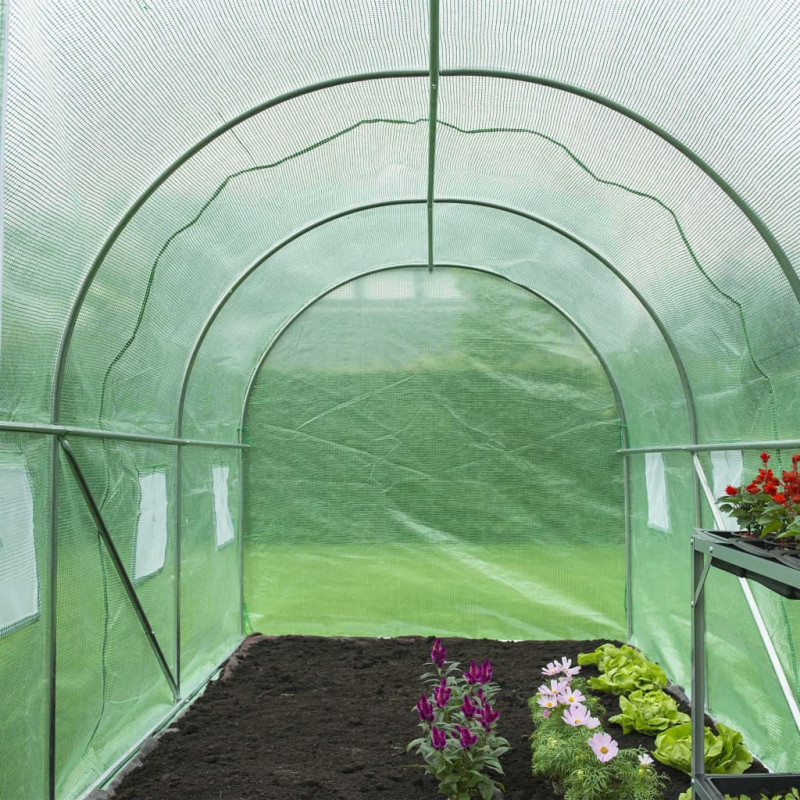 Produktbild för Nature Växthus 3,5x2x2 m grön