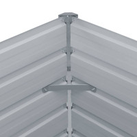 Miniatyr av produktbild för Odlingslåda 160x80x77 cm galvaniserad stål grå