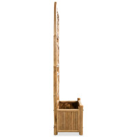 Miniatyr av produktbild för Odlingslåda med spaljé upphöjd bambu 40 cm