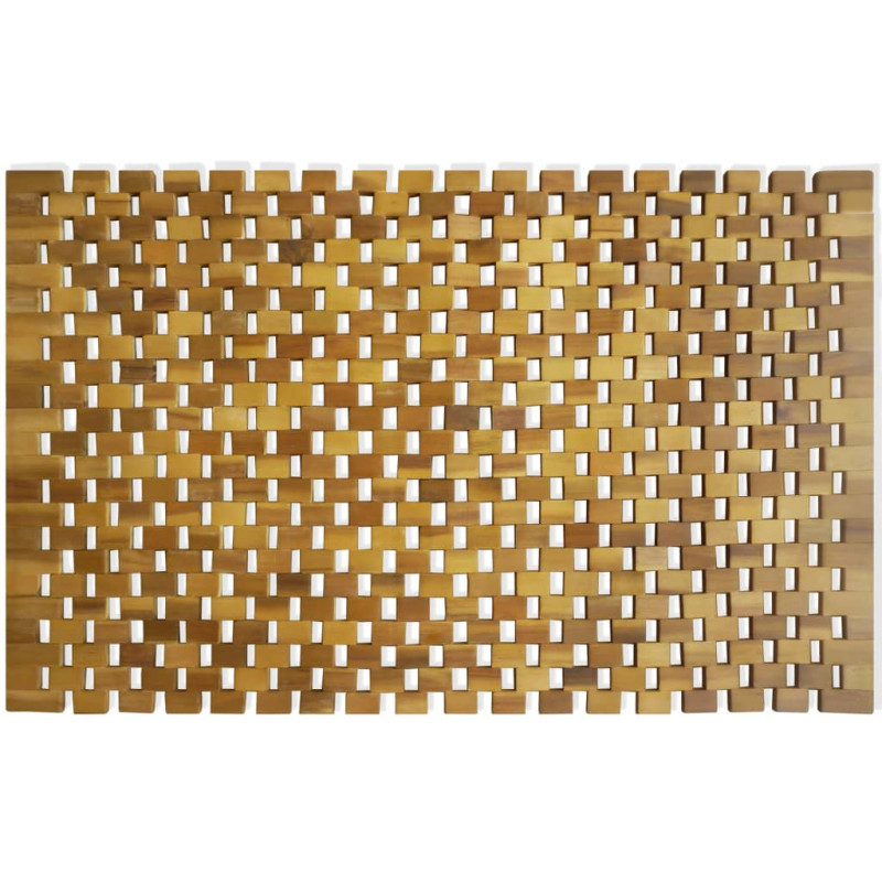Produktbild för Badrumsmatta akaciaträ 80x50 cm mosaik