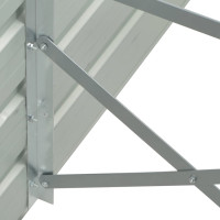 Miniatyr av produktbild för Odlingslåda upphöjd galvaniserat stål 129x129x77 cm grå