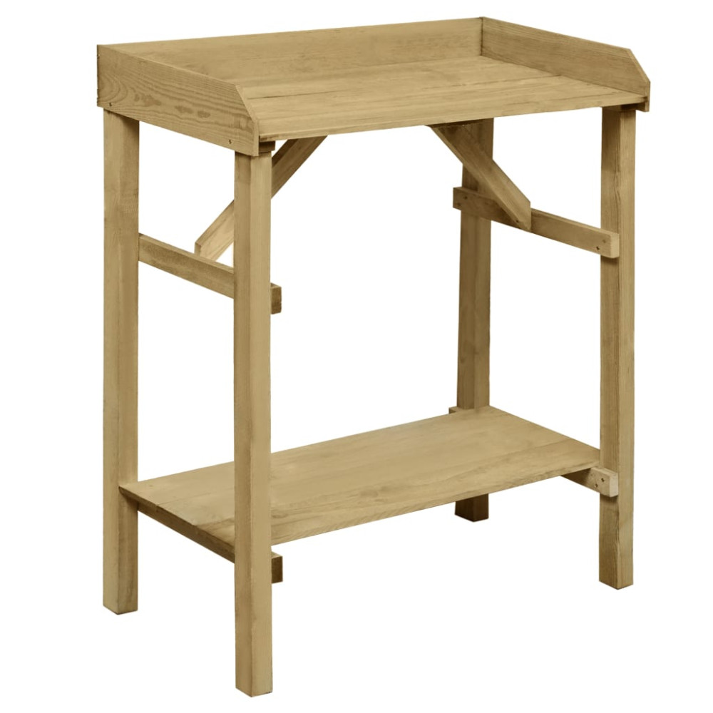 Produktbild för Planteringsbord impregnerad furu 75x40x90 cm