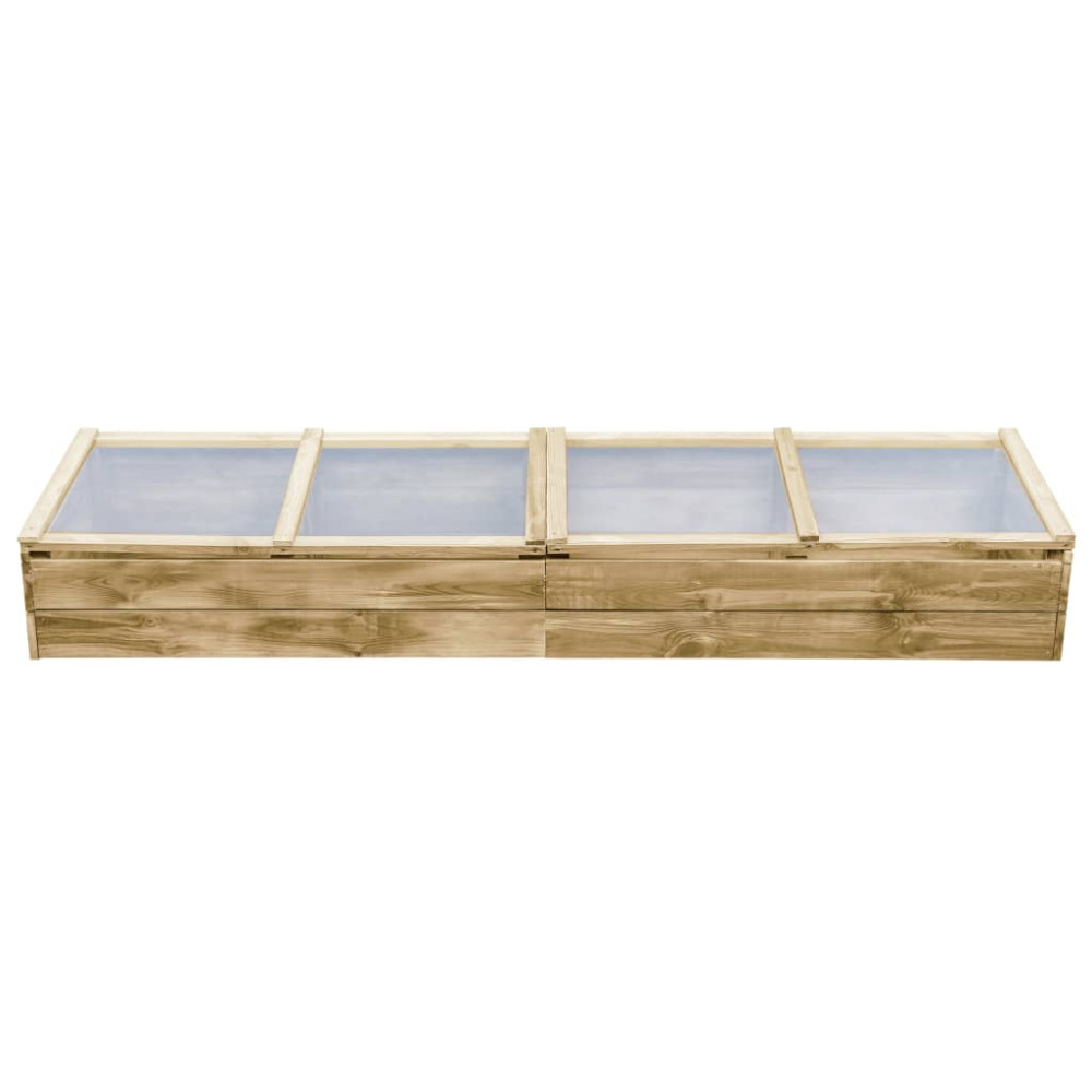 Produktbild för Växthus impregnerad furu 200x50x35 cm