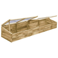 Produktbild för Växthus impregnerad furu 200x50x35 cm
