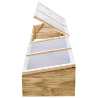Produktbild för Växthus impregnerad furu 200x50x35 cm