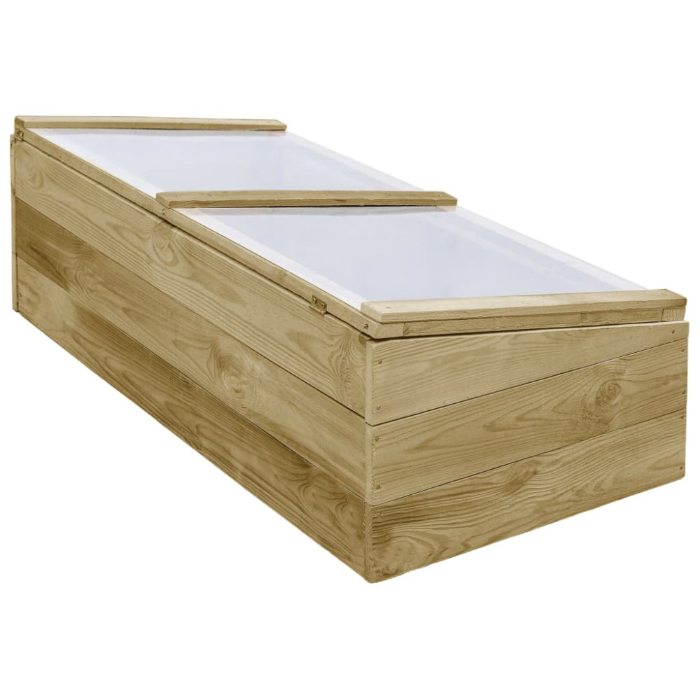 Produktbild för Växthus impregnerad furu 100x50x35 cm