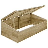 Produktbild för Växthus impregnerad furu 100x50x35 cm