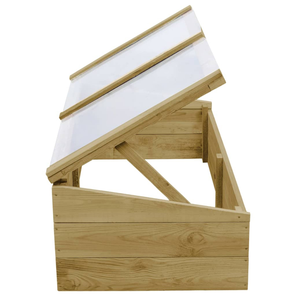 Produktbild för Växthus impregnerad furu 100x50x35 cm
