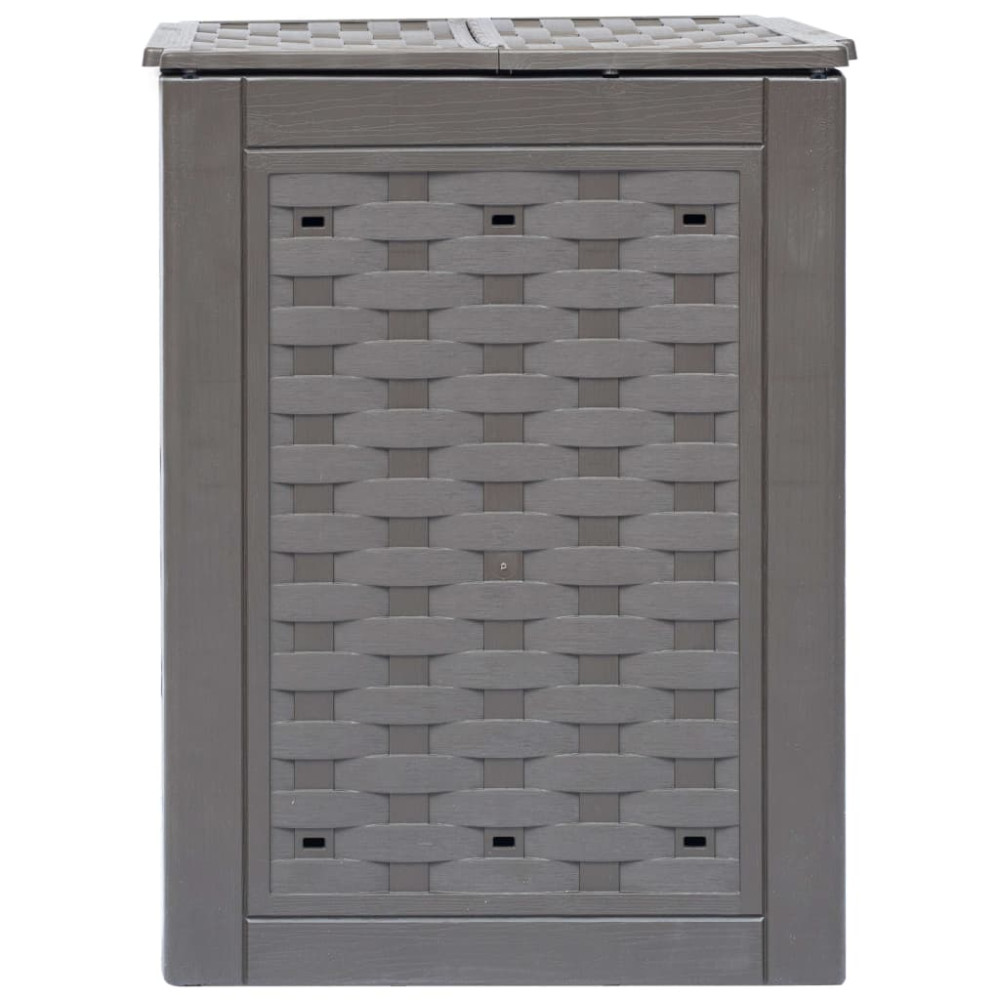 Produktbild för Trädgårdskompost brun 60x60x83 cm 300 L plastrotting